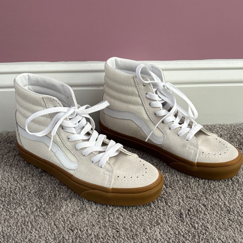 Vans Women's Cream High-Top Sneakers